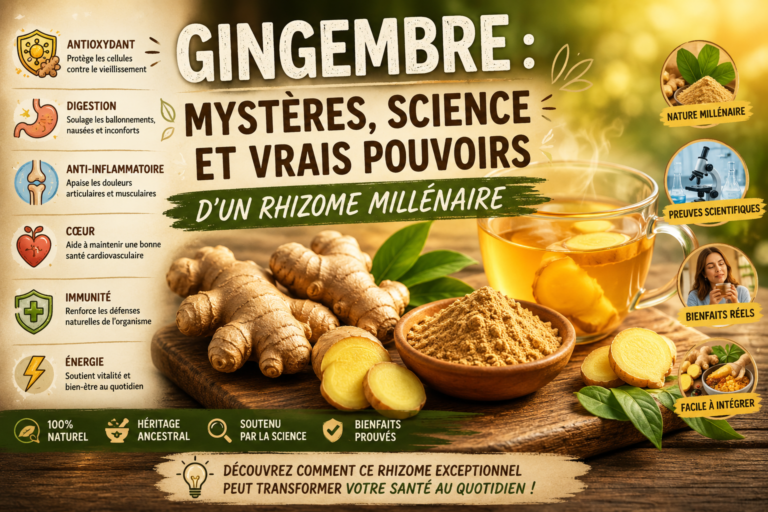 Les Bienfaits du Gingembre Validés par la Science Ce qu’il Faut Savoir