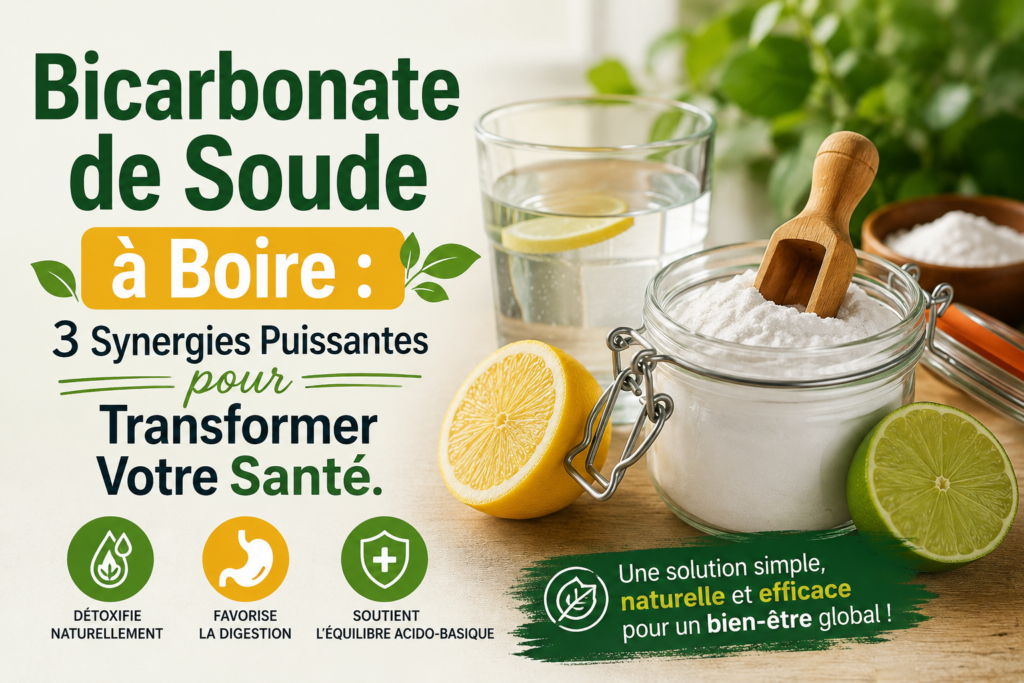 Bicarbonate de Soude à Boire : 3 Synergies Puissantes pour Transformer Votre Santé