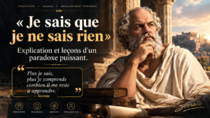 Lire la suite à propos de l’article « Je sais que je ne sais rien » : Explication et leçons d&rsquo;un paradoxe puissant.